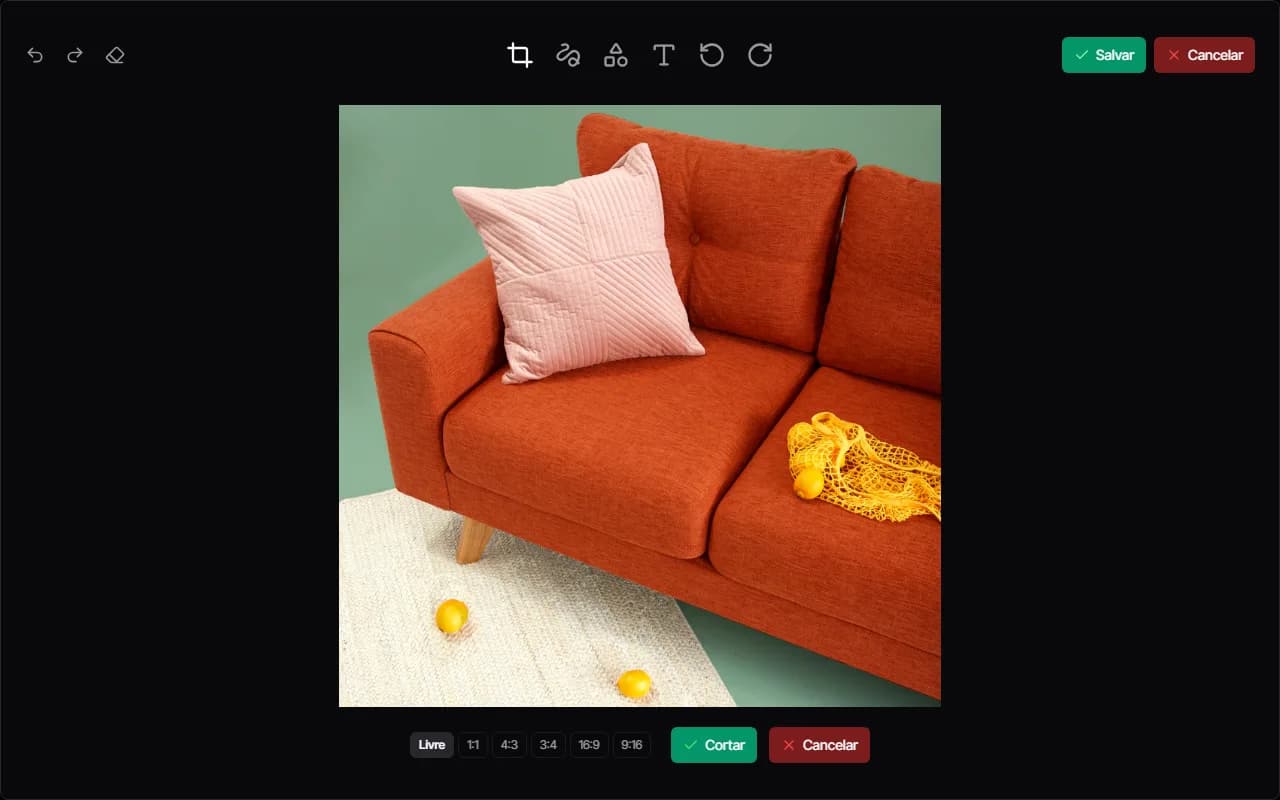 Editor de imagem no CPChat