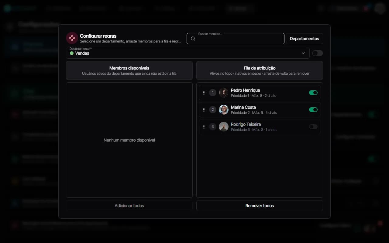 Fila automática no CPChat